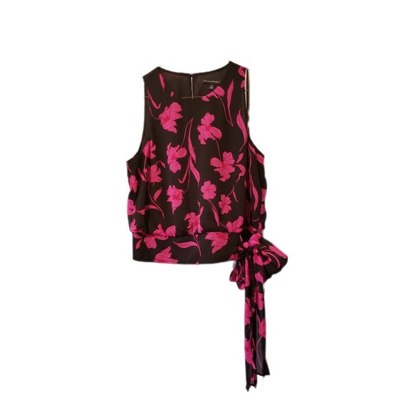 🍋Banana Republic Floral Sleeveless Top with Side Bow - Picture 11 of 11